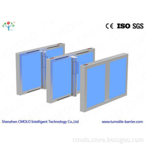 Organic Glass Speed Gate Turnstile